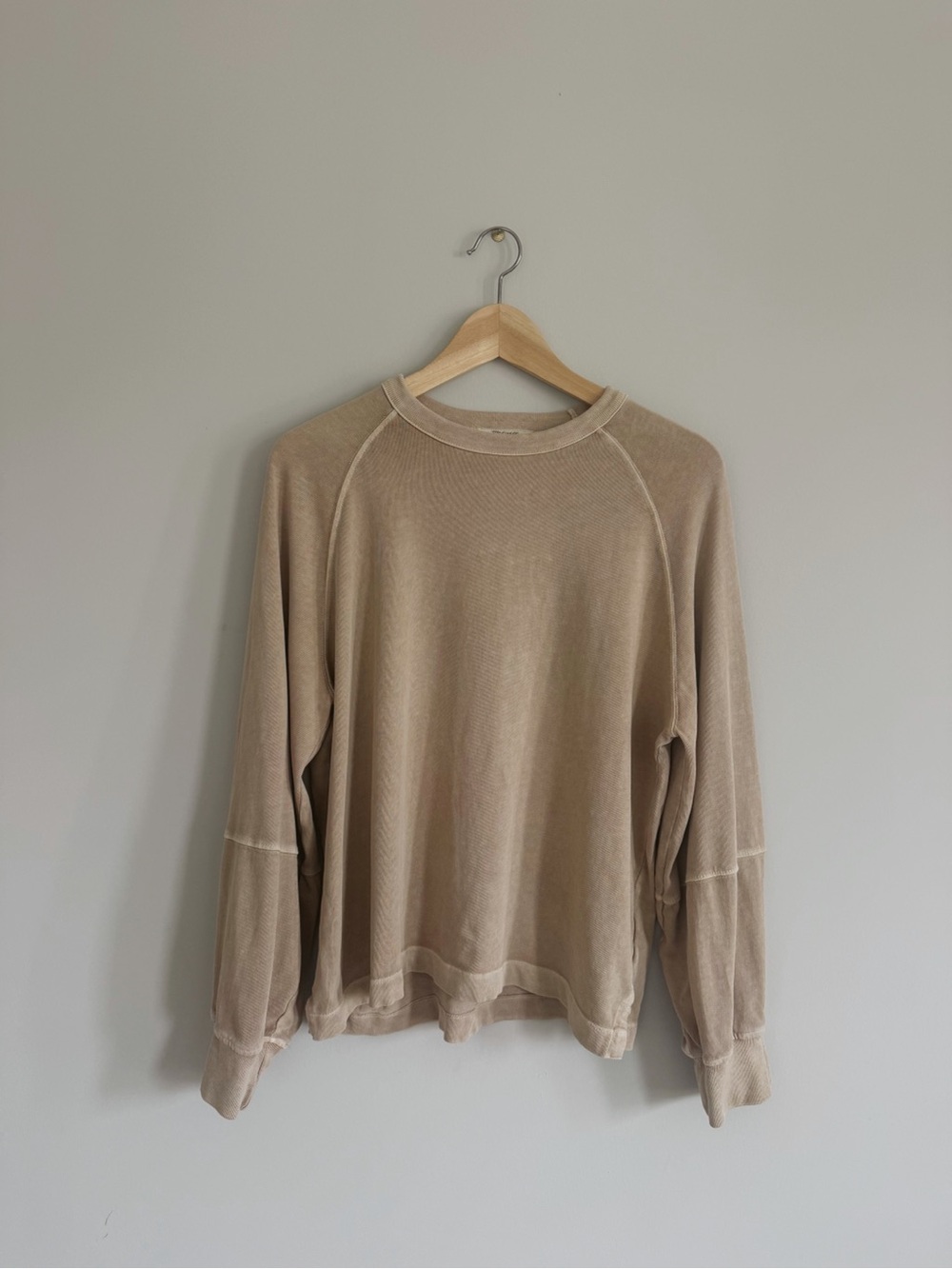 Madewell Women’s Beige Crewneck Sweatshirt